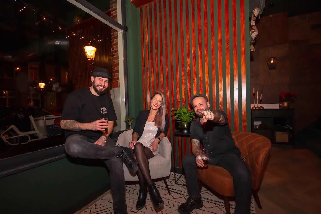 Saskia, Gui, and Alex, the owners of CatuaBar Amsterdam
