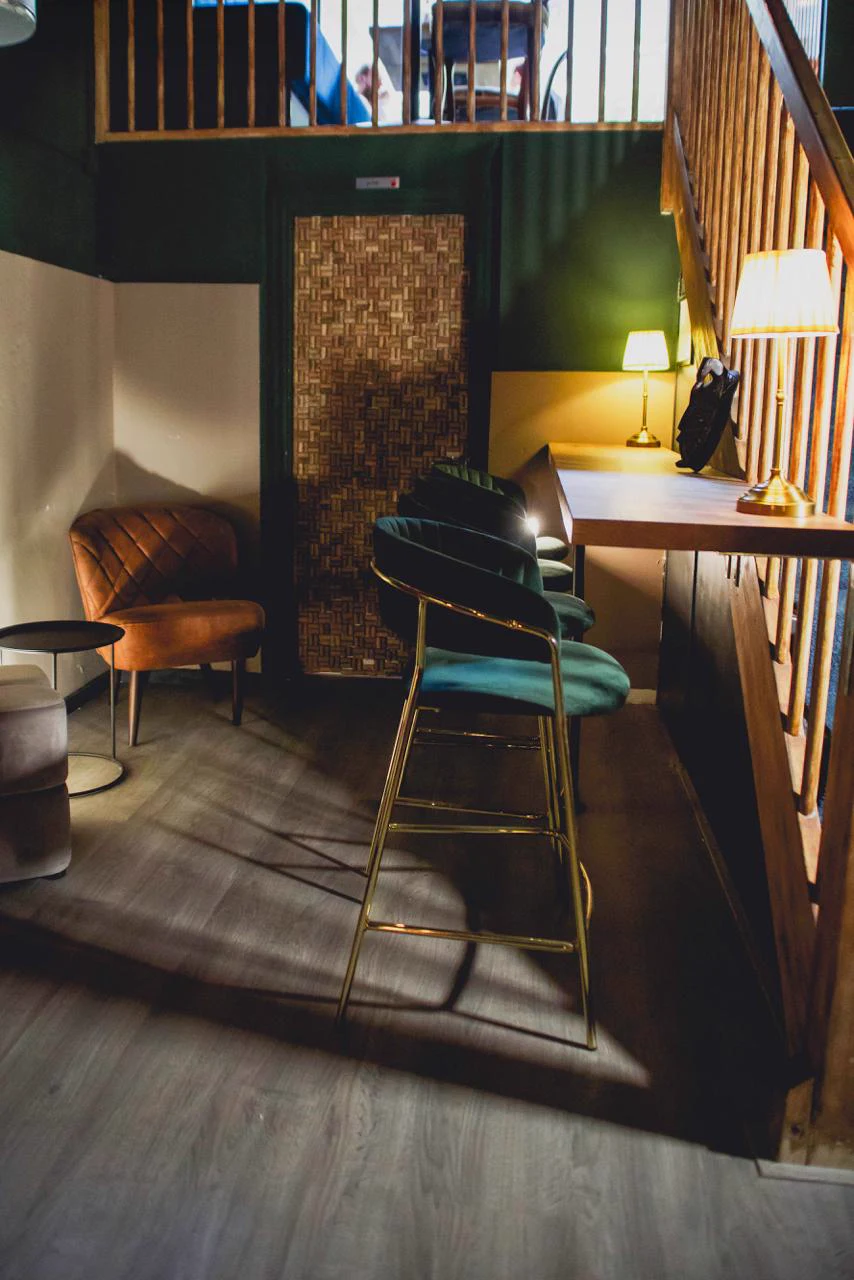 Mezzanine lounge seating area